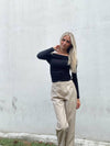 Leather Flare Pants